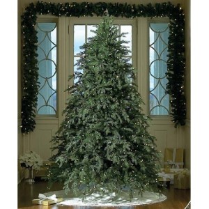 Pre-lit Artificial Christmas Trees with clear white lights