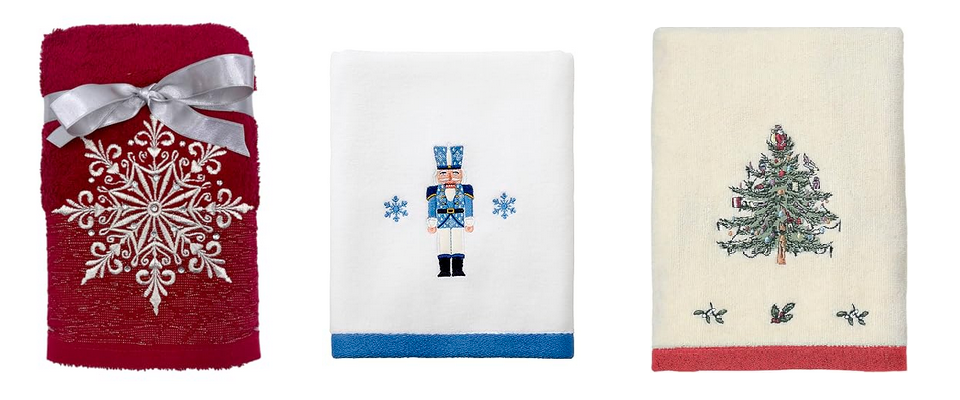 christmas hand towels